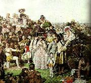 William Powell  Frith derby day, c. china oil painting reproduction